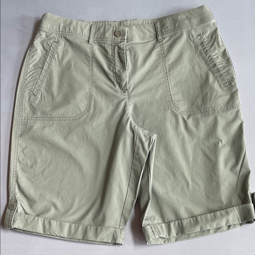 Chico's Olive Women's Bermuda Shorts